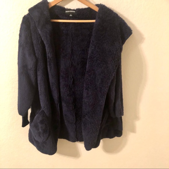 Warm Fuzzy Dark Blue Coat - Picture 2 of 5